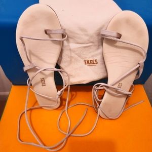 Tkees grey gladiator sandals